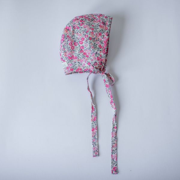 Cotton baby girl bonnet Flora - miniMilla