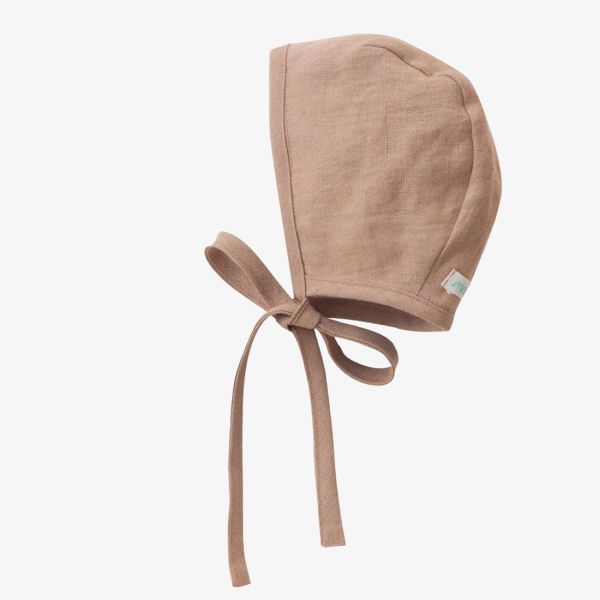Linen baby bonnet Powder - miniMilla